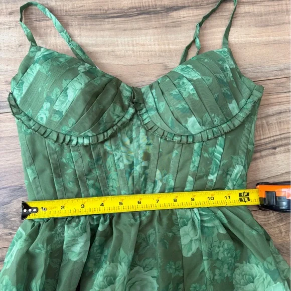 Green Floral Cottagecore Etheral Forest Fairy Vibes Formal Dress – NWT - Picture 9 of 11